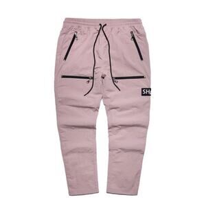 Tiger Shvrk Pink Jogger Pants Shark Zipper Size Large BAPE